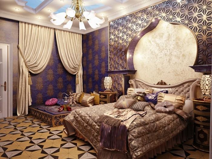 עיצוב פנים רעיונות חדר שינה בסגנון ערבי