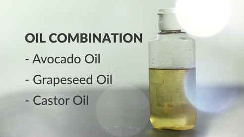 Olio di ricino con olio di avocado & Olio di semi d'uva