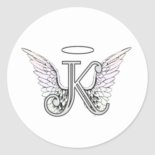 Disegno del tatuaggio dell'angelo K