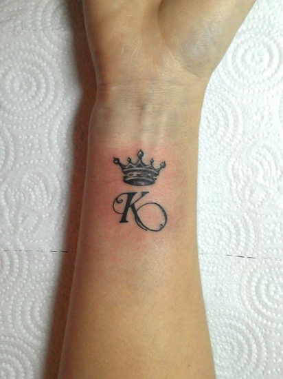 tatuaggio lettera k