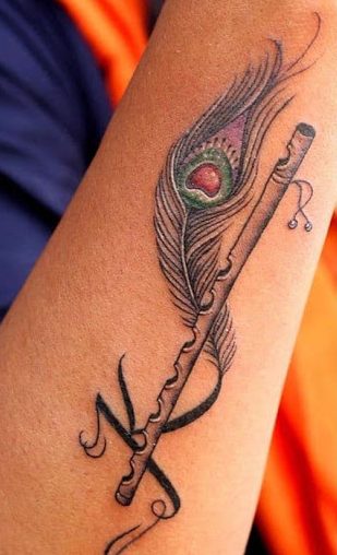 Tatuaggio Lettera K Con Flauto