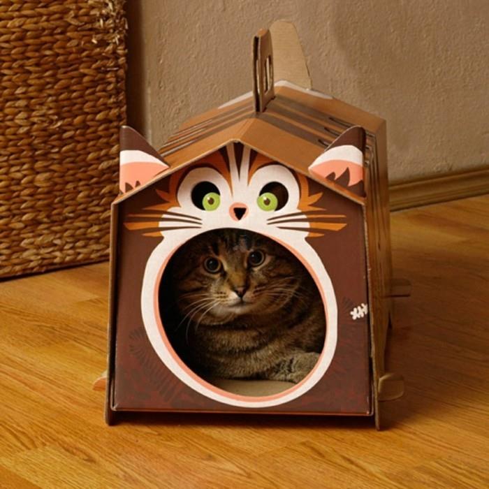בנה רהיטי קרטון משלך לחתול קרטון ריהוט בית לחתול רעיונות אופציקל עשויים נמר קרטון