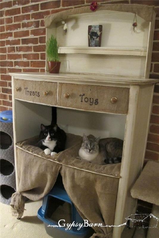בנה בית חתולים משלך מבית חתולים מקרטון מתוך רעיונות למימון רהיטים מקרטון