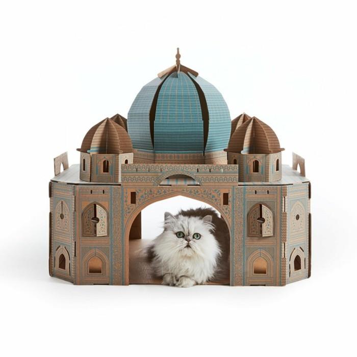 בנה בית חתולים בעצמך ריהוט קרטון בית חתולים עשוי מחתול פרסי מקרטון