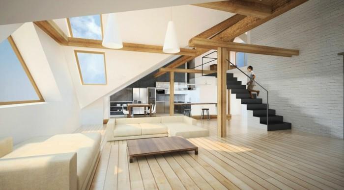 ציוד מטבח בדירה בקומה העליונה מטבח עם רעיונות לעיצוב גג משופע 7