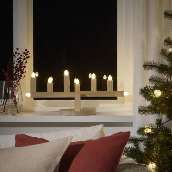 נרות חג המולד אדן חלון קישוט תכשיטי חלון חג המולד
