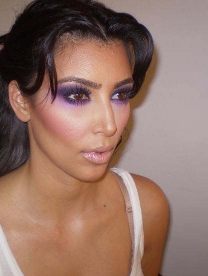 Consejos de belleza de Kim Kardashian Cuidado con las sombras de ojos