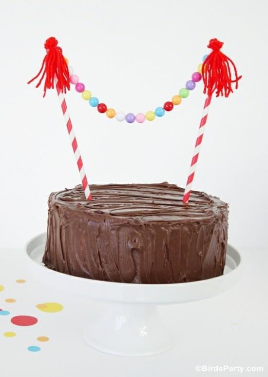 הכינו זר עוגת יום הולדת לילדים בעצמכם
