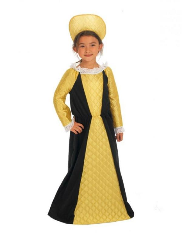 תלבושות ילדים זהב שחור מלכה