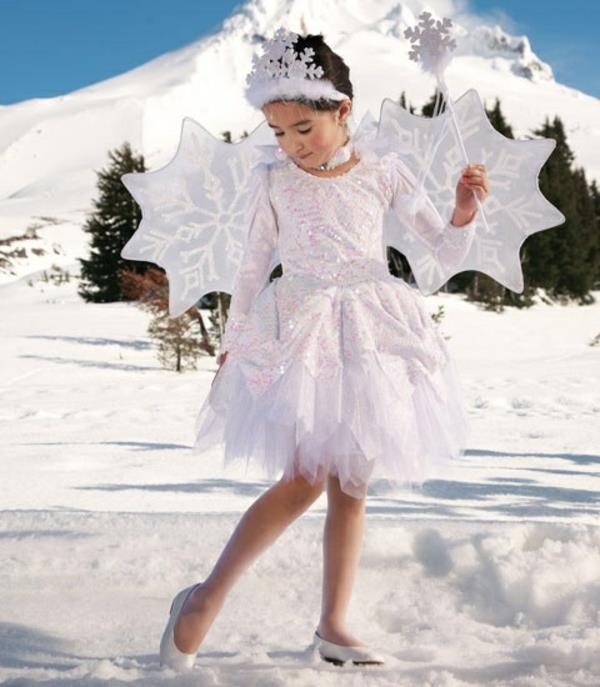 תלבושות ילדים פיות של גבישי שלג