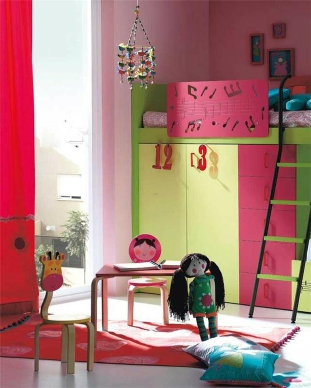 חדר ילדים מיטה לופט מגירות צבעוניות מגניבות ריהוט ילדים