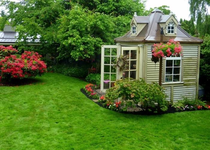 בתים לגינה קטנה רעיונות לגינה בעיצוב גינה