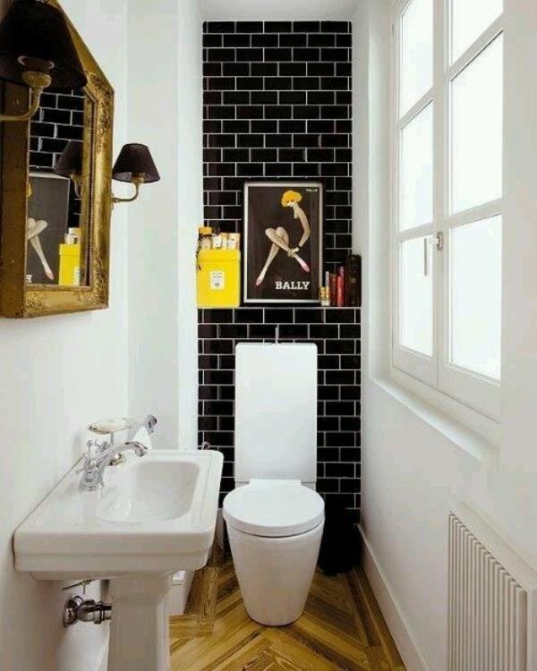 חדר אמבטיה קטן להגדיר כיור אסלה עיצוב רטרו בסגנון רטרו