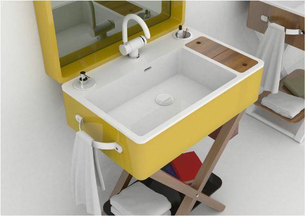 רעיונות לאמבטיה קטנים כיור ריהוט מודרני כיור קומפקטי