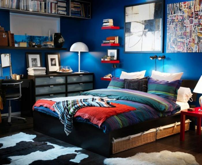 וילונות חדר שינה בעיצוב חדר שינה קטן תאורה עקיפה Ikea מסוגננת 16