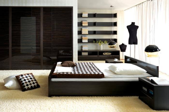 וילונות חדר שינה בעיצוב חדר שינה קטן תאורה עקיפה Ikea מסוגננת 19