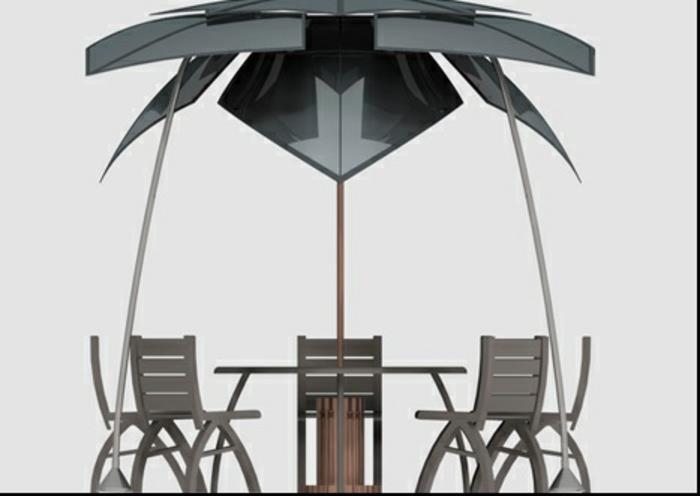 כיסא נוח טרקלין ריהוט חיצוני כיסאות שולחן הגנה מפני השמש