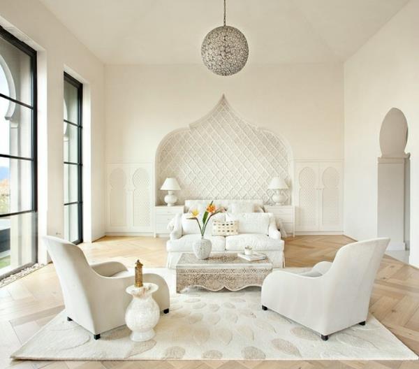 שטיח מרוקאי שיק בית ערימה עמוקה לבנה