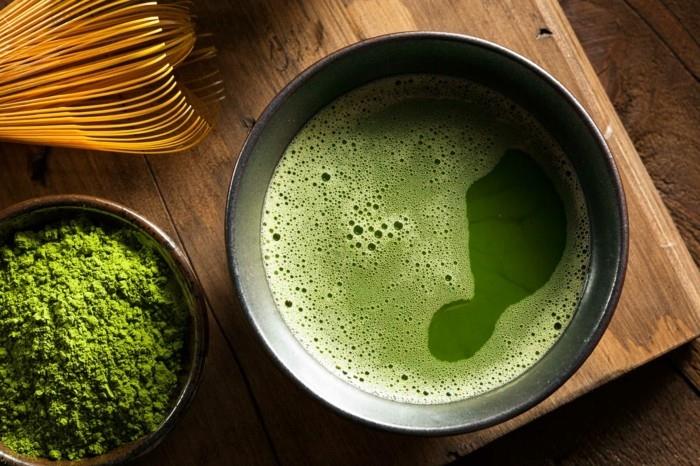 תה Matcha יפני איסוף בריא