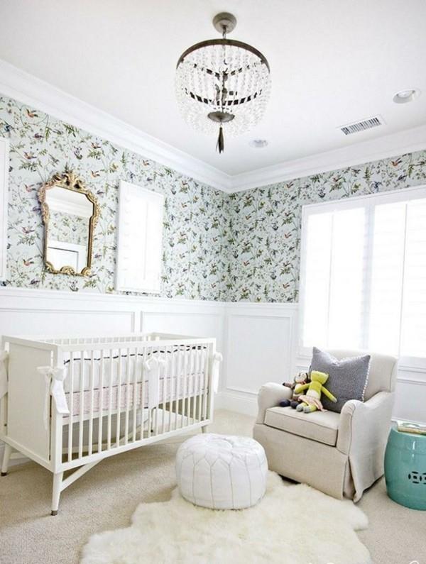 ילדה חדר תינוקות דפוס טפט ​​חמוד שטיחים לבנים כורסה בהירה