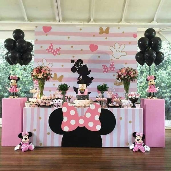 Festa di compleanno di Minnie rosa per bambine