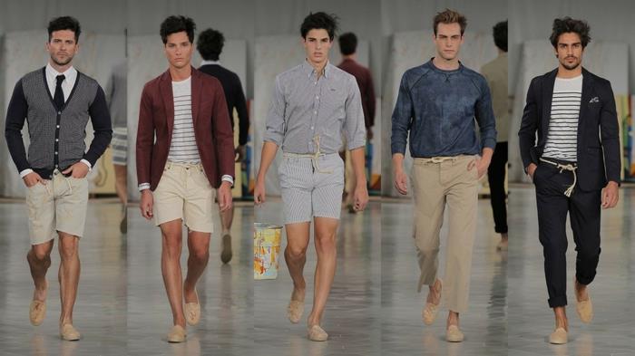 מגמות אופנת גברים 2016 מכנסי ג'ינס מכנסיים קצרים קיץ tenkey