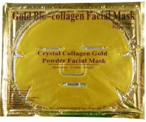 Maschera viso al collagene d'oro di cristallo