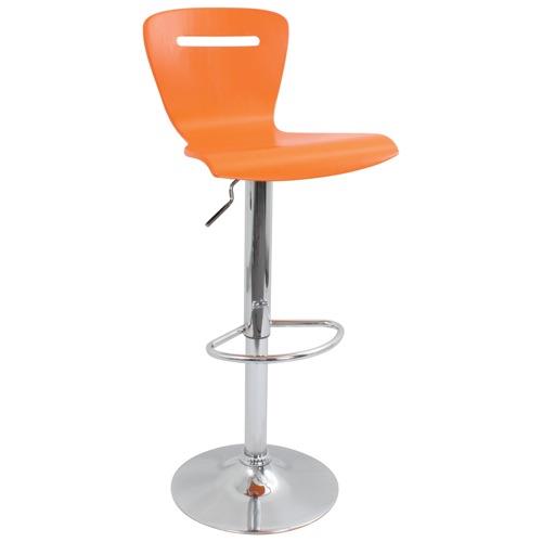 עיצובים של כסאות בר כתומים עם כיסא משחקים למשענת