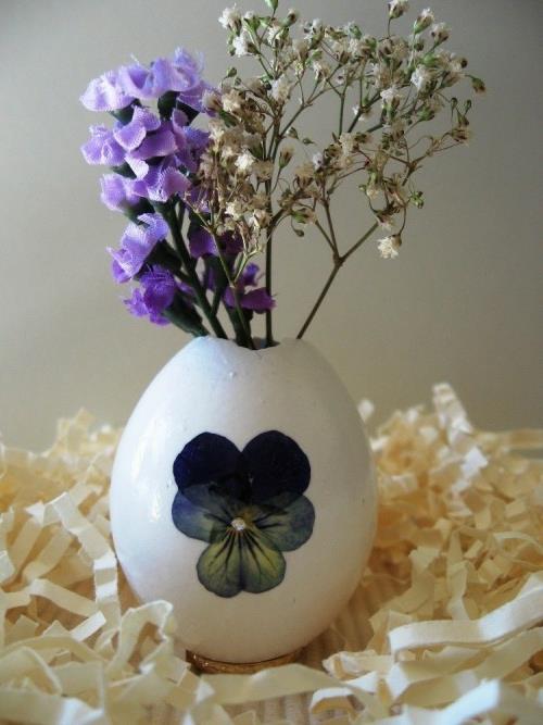קישוטי חג הפסחא מפנקים אבקת פרחים מנייר כחול מפזרים