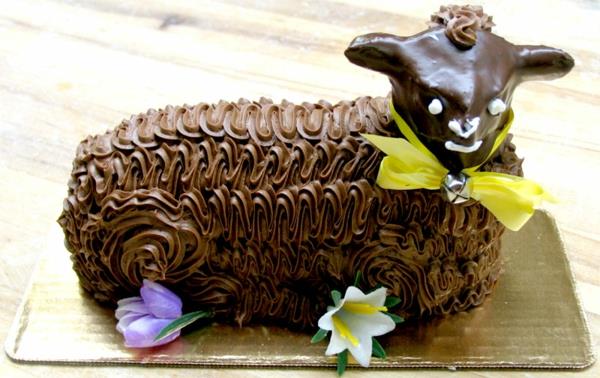 ציפוי שוקולד עוגת טלה של חג הפסחא