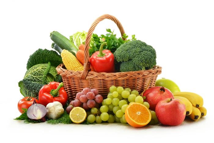 מתח חמצוני מזון בריא ירקות פירות טריים