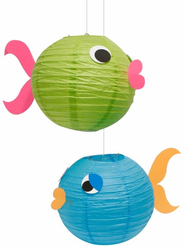 אהיל נייר חדר ילדים דגים בצבע