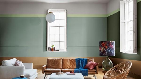 צבעי דבש בצבע ירוק פסטל מתובל בצבעי רעיונות לסלון
