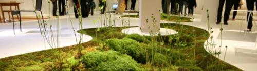 עיצוב רעיון מחצלת אמבט מגורים לצמחייה מתכלה