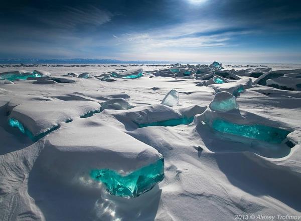 כדור הארץ כדור הארץ באיקל אגם רוסיה פנינה קרח