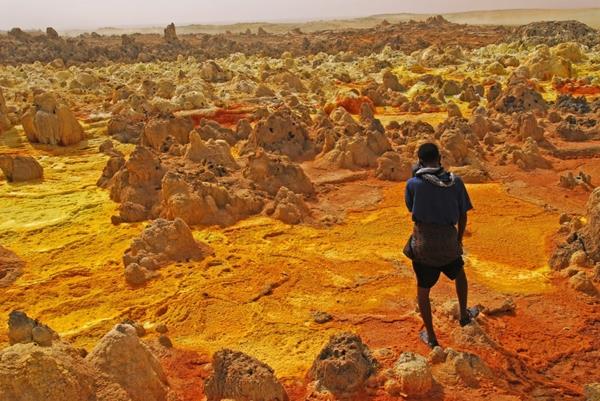 כוכב הלכת כדור הארץ דלול הר געש אתיופיה