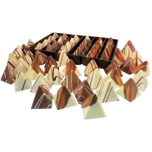 הכינו שוקולדים בעצמכם בצורת פירמידה
