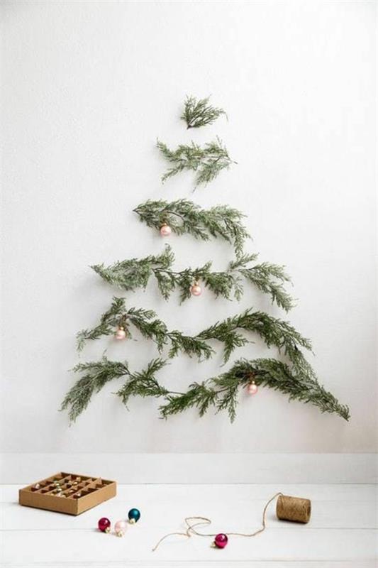 קישוט חג המולד פוריסטי עץ חג המולד מינימליסטי