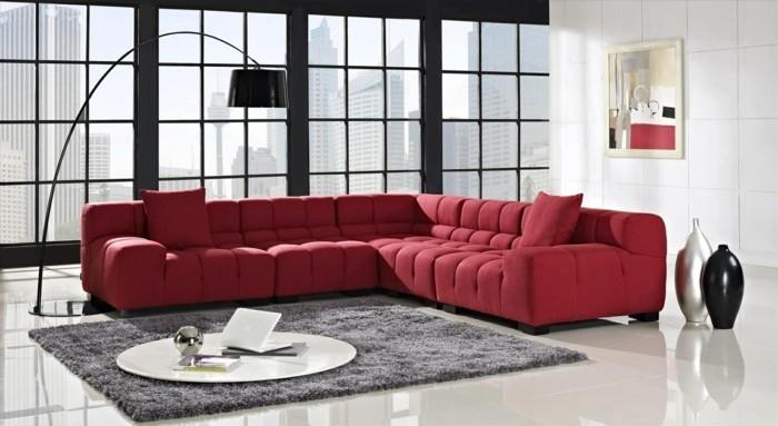 ספה אדומה מודרנית יפה 21 לרעיונות ספה מודרניים עם אדום מודרני