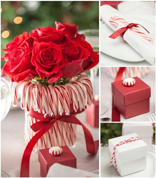 ורדים מתנה רעיון חג המולד קישוט ממתקים