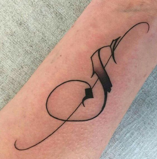 Tatuaje De Letra S