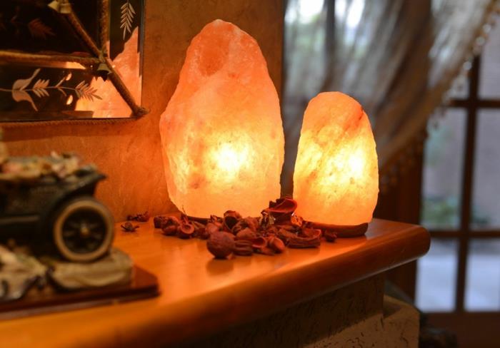 מנורת קריסטל מלח himalaya מלח קריסטלים טבעיים מנורות שולחן