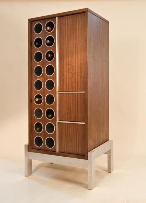 מדפי יין ודוכני יין עשויים מחלוקת עץ haus sp