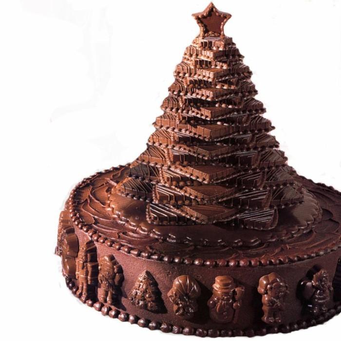 עוגת עיצוב שוקולד לחג המולד