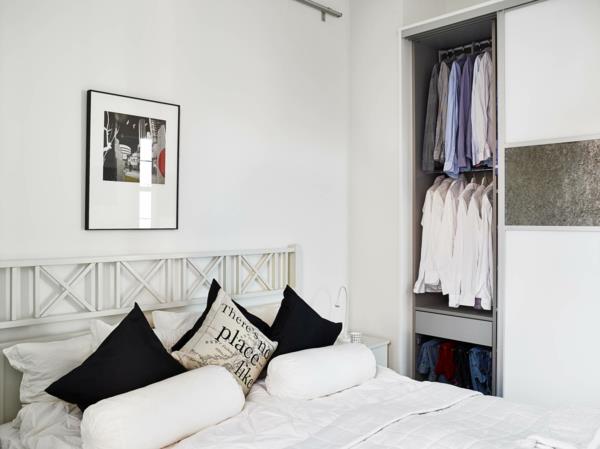 רעיונות לריהוט חדרי שינה עיצוב סקנדינבי לבן מסוגנן מינימליסטי