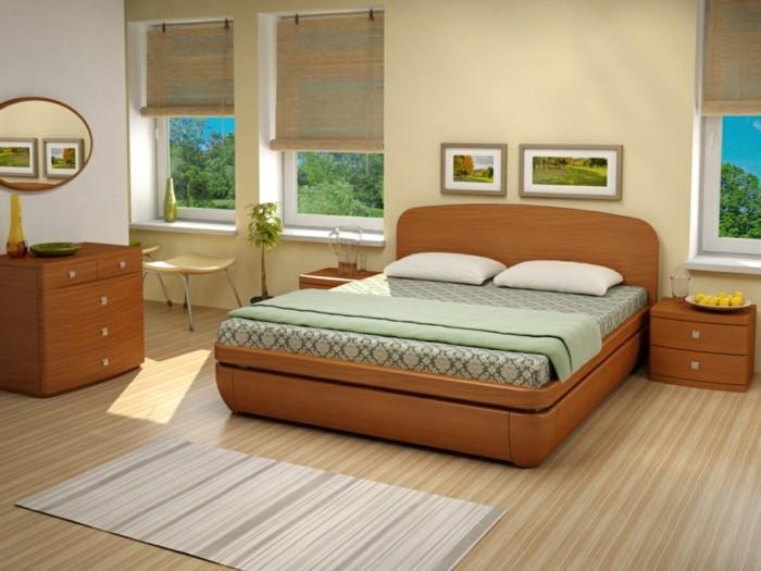 עיצוב מיטה עיצוב מיטה בצבע צהוב בהיר