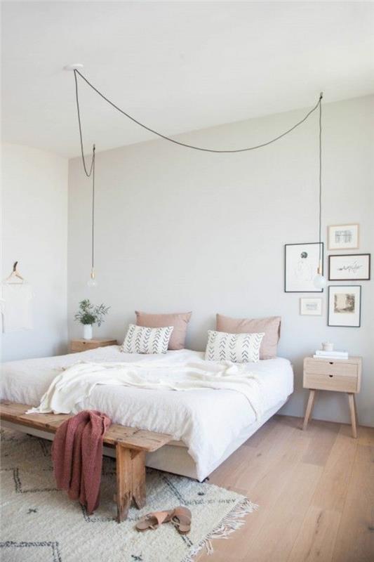 מנורת שינה מנורות תלויות שטיח ספסל לחדר שינה
