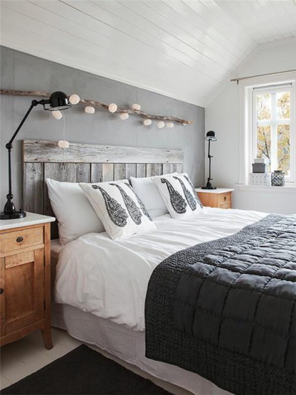 עיצוב חדר שינה מיטה זוגית מיטה זוגית ריצוף עץ ריצוף תקרה
