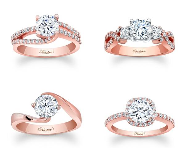 טבעת אירוסין יפה זהב ורוד הציעה הצעת נישואין רומנטית