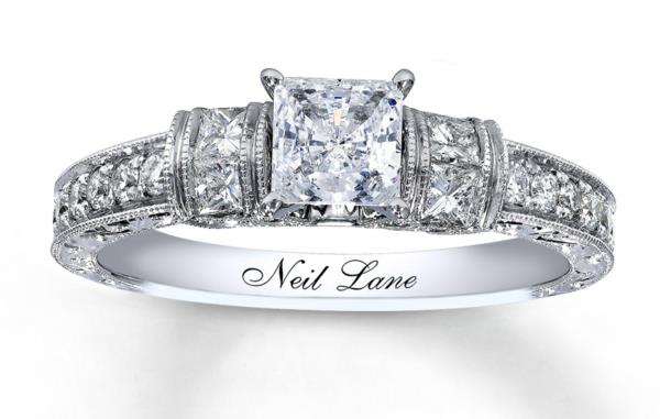 טבעת אירוסין יפהפייה כסף ניל ליין הציעה הצעת נישואין
